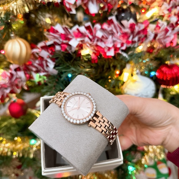 Michael Kors Darci Pavé Rose Gold-Tone Watch - Picture 3 of 5